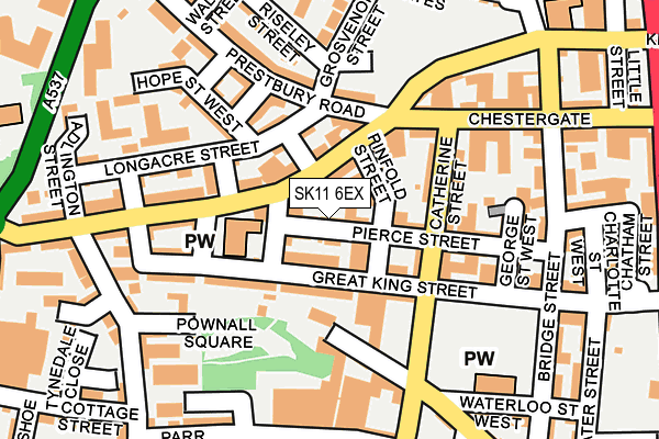 SK11 6EX map - OS OpenMap – Local (Ordnance Survey) SK11 6EX map - OS OpenMap – Local (Ordnance Survey)
