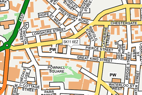 SK11 6EZ map - OS OpenMap – Local (Ordnance Survey) SK11 6EZ map - OS OpenMap – Local (Ordnance Survey)