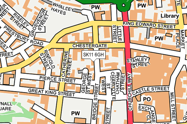 SK11 6GH map - OS OpenMap – Local (Ordnance Survey) SK11 6GH map - OS OpenMap – Local (Ordnance Survey)