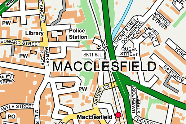 SK11 6JU map - OS OpenMap – Local (Ordnance Survey)