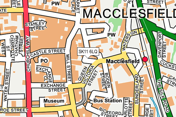 SK11 6LQ map - OS OpenMap – Local (Ordnance Survey)
