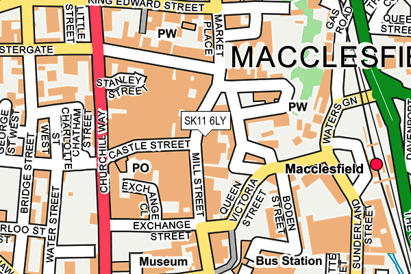 SK11 6LY map - OS OpenMap – Local (Ordnance Survey)