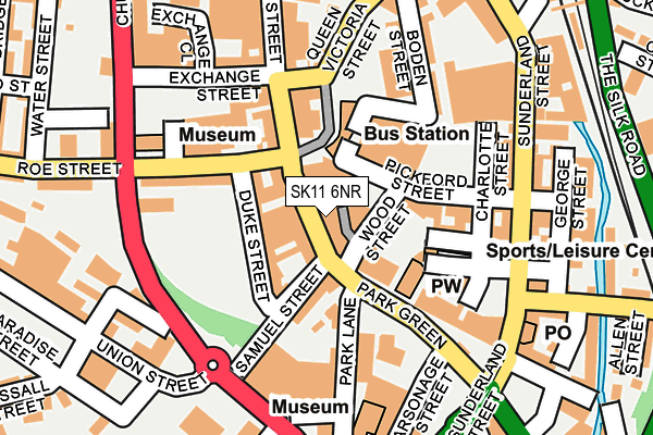 SK11 6NR map - OS OpenMap – Local (Ordnance Survey)