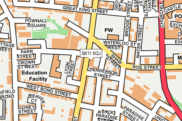 SK11 6QJ map - OS OpenMap – Local (Ordnance Survey) SK11 6QJ map - OS OpenMap – Local (Ordnance Survey)