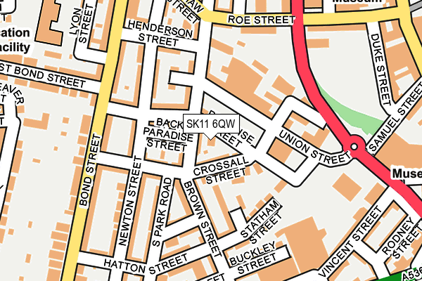 SK11 6QW map - OS OpenMap – Local (Ordnance Survey) SK11 6QW map - OS OpenMap – Local (Ordnance Survey)