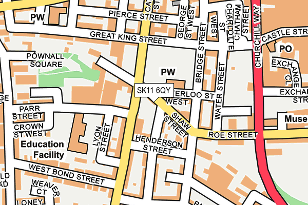 SK11 6QY map - OS OpenMap – Local (Ordnance Survey)
