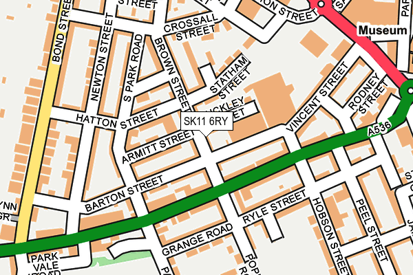 SK11 6RY map - OS OpenMap – Local (Ordnance Survey) SK11 6RY map - OS OpenMap – Local (Ordnance Survey)