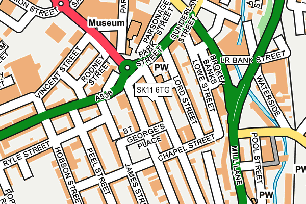 SK11 6TG map - OS OpenMap – Local (Ordnance Survey) SK11 6TG map - OS OpenMap – Local (Ordnance Survey)