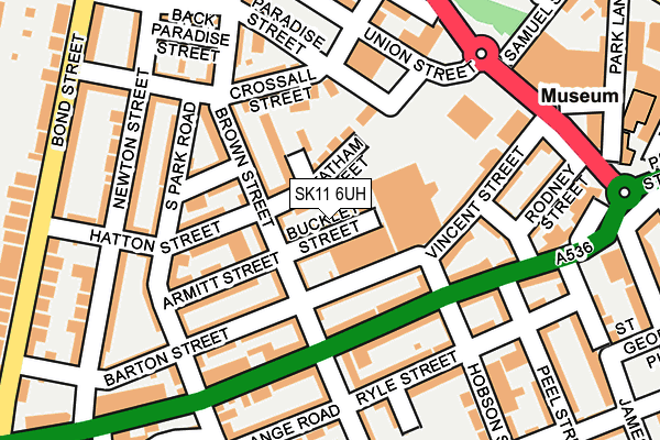 SK11 6UH map - OS OpenMap – Local (Ordnance Survey)