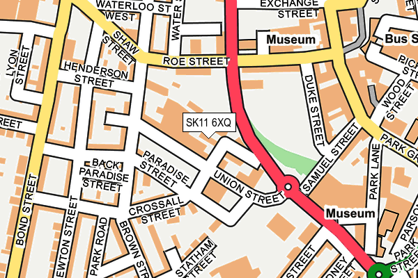SK11 6XQ map - OS OpenMap – Local (Ordnance Survey)