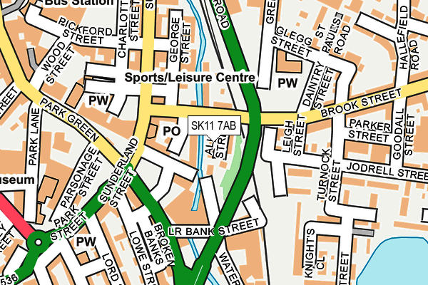 SK11 7AB map - OS OpenMap – Local (Ordnance Survey) SK11 7AB map - OS OpenMap – Local (Ordnance Survey)