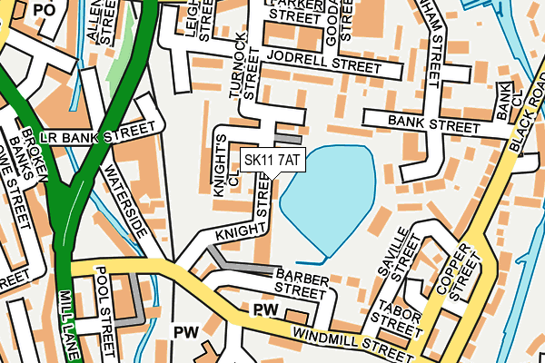 SK11 7AT map - OS OpenMap – Local (Ordnance Survey) SK11 7AT map - OS OpenMap – Local (Ordnance Survey)