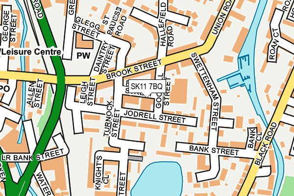 SK11 7BQ map - OS OpenMap – Local (Ordnance Survey) SK11 7BQ map - OS OpenMap – Local (Ordnance Survey)