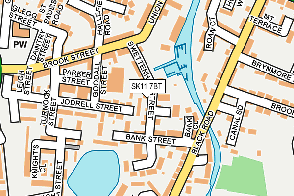 SK11 7BT map - OS OpenMap – Local (Ordnance Survey) SK11 7BT map - OS OpenMap – Local (Ordnance Survey)