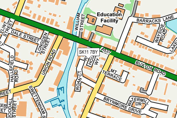 SK11 7BY map - OS OpenMap – Local (Ordnance Survey) SK11 7BY map - OS OpenMap – Local (Ordnance Survey)
