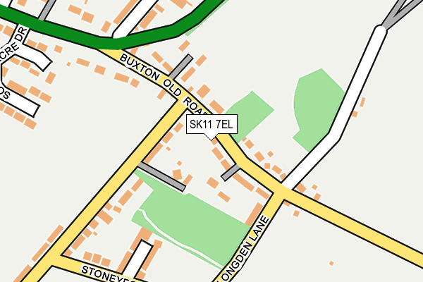 SK11 7EL map - OS OpenMap – Local (Ordnance Survey)
