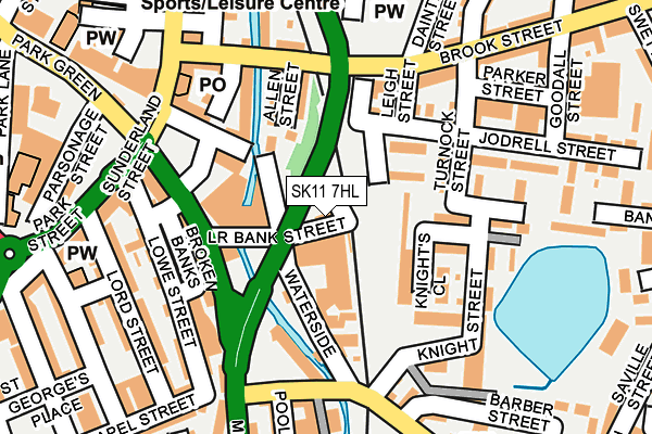 SK11 7HL map - OS OpenMap – Local (Ordnance Survey) SK11 7HL map - OS OpenMap – Local (Ordnance Survey)