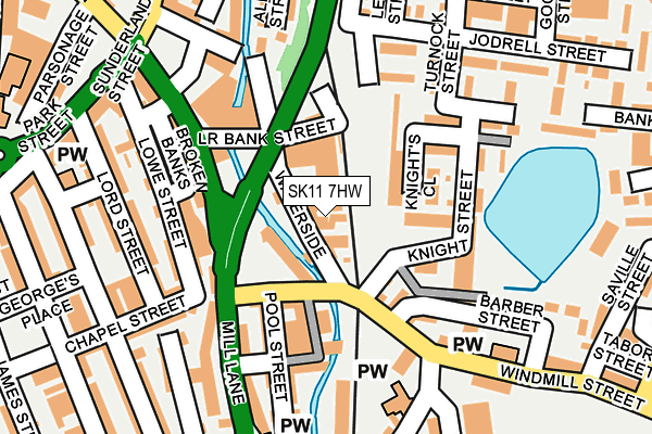 SK11 7HW map - OS OpenMap – Local (Ordnance Survey) SK11 7HW map - OS OpenMap – Local (Ordnance Survey)