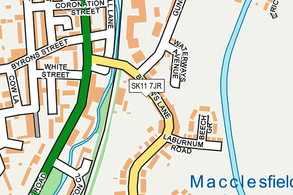 SK11 7JR map - OS OpenMap – Local (Ordnance Survey) SK11 7JR map - OS OpenMap – Local (Ordnance Survey)