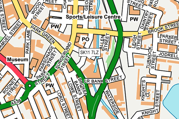 SK11 7LZ map - OS OpenMap – Local (Ordnance Survey) SK11 7LZ map - OS OpenMap – Local (Ordnance Survey)