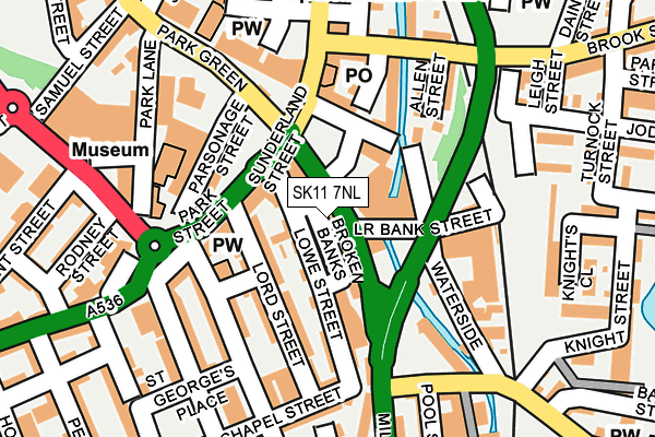 SK11 7NL map - OS OpenMap – Local (Ordnance Survey) SK11 7NL map - OS OpenMap – Local (Ordnance Survey)