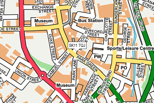 SK11 7QJ map - OS OpenMap – Local (Ordnance Survey) SK11 7QJ map - OS OpenMap – Local (Ordnance Survey)