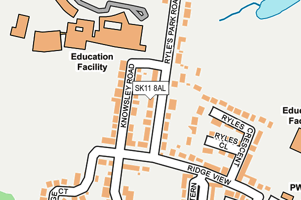 SK11 8AL map - OS OpenMap – Local (Ordnance Survey) SK11 8AL map - OS OpenMap – Local (Ordnance Survey)
