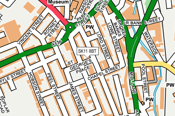 SK11 8BT map - OS OpenMap – Local (Ordnance Survey) SK11 8BT map - OS OpenMap – Local (Ordnance Survey)