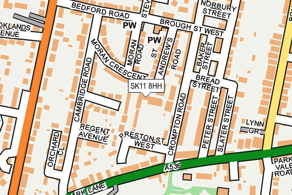 SK11 8HH map - OS OpenMap – Local (Ordnance Survey) SK11 8HH map - OS OpenMap – Local (Ordnance Survey)