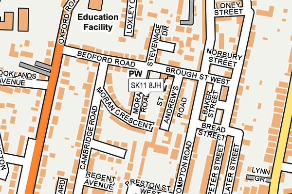 SK11 8JH map - OS OpenMap – Local (Ordnance Survey) SK11 8JH map - OS OpenMap – Local (Ordnance Survey)