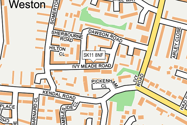 SK11 8NF map - OS OpenMap – Local (Ordnance Survey) SK11 8NF map - OS OpenMap – Local (Ordnance Survey)