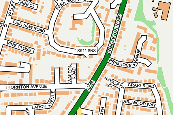 SK11 8NS map - OS OpenMap – Local (Ordnance Survey) SK11 8NS map - OS OpenMap – Local (Ordnance Survey)