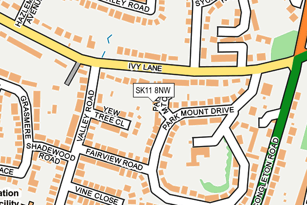 SK11 8NW map - OS OpenMap – Local (Ordnance Survey) SK11 8NW map - OS OpenMap – Local (Ordnance Survey)