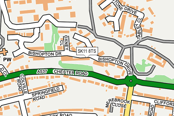 SK11 8TS map - OS OpenMap – Local (Ordnance Survey) SK11 8TS map - OS OpenMap – Local (Ordnance Survey)