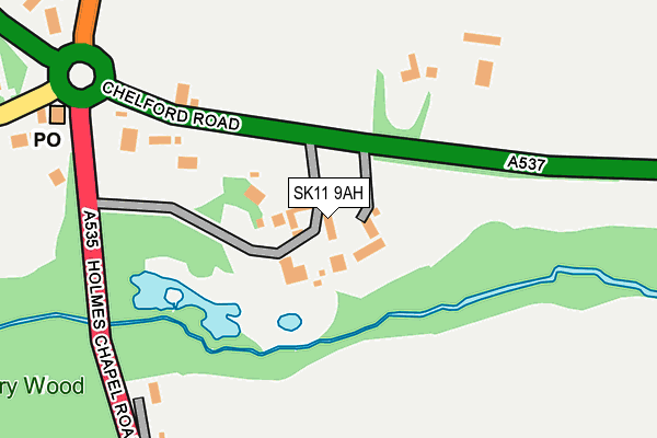 SK11 9AH map - OS OpenMap – Local (Ordnance Survey) SK11 9AH map - OS OpenMap – Local (Ordnance Survey)