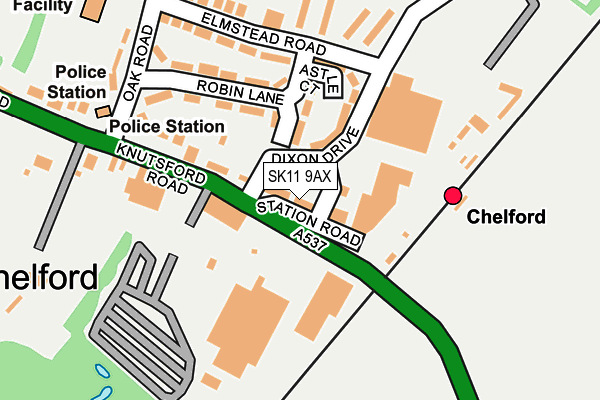 SK11 9AX map - OS OpenMap – Local (Ordnance Survey) SK11 9AX map - OS OpenMap – Local (Ordnance Survey)