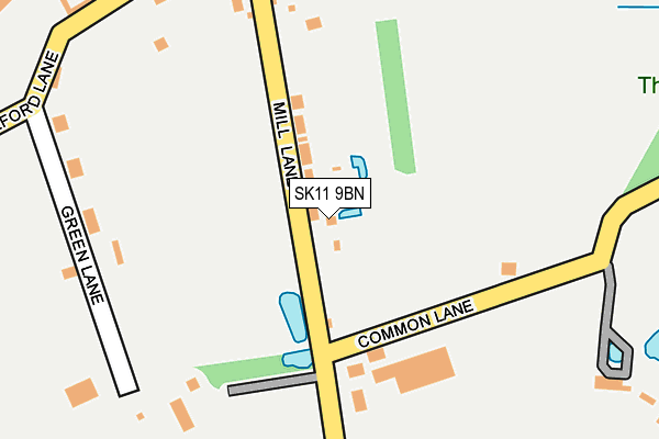 SK11 9BN map - OS OpenMap – Local (Ordnance Survey) SK11 9BN map - OS OpenMap – Local (Ordnance Survey)