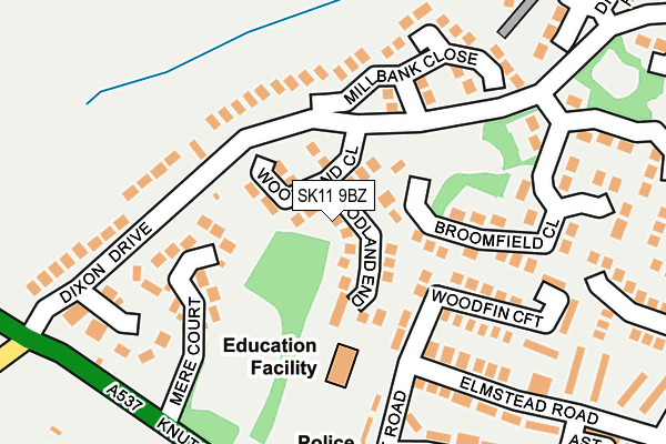 SK11 9BZ map - OS OpenMap – Local (Ordnance Survey) SK11 9BZ map - OS OpenMap – Local (Ordnance Survey)