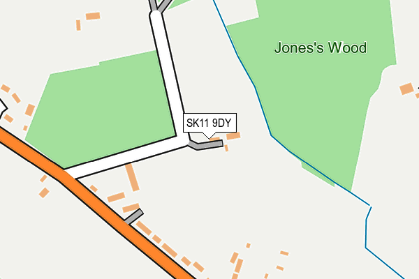 SK11 9DY map - OS OpenMap – Local (Ordnance Survey) SK11 9DY map - OS OpenMap – Local (Ordnance Survey)