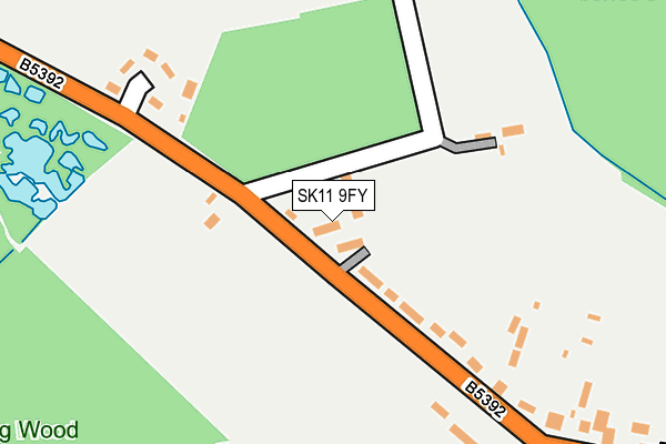 SK11 9FY map - OS OpenMap – Local (Ordnance Survey) SK11 9FY map - OS OpenMap – Local (Ordnance Survey)