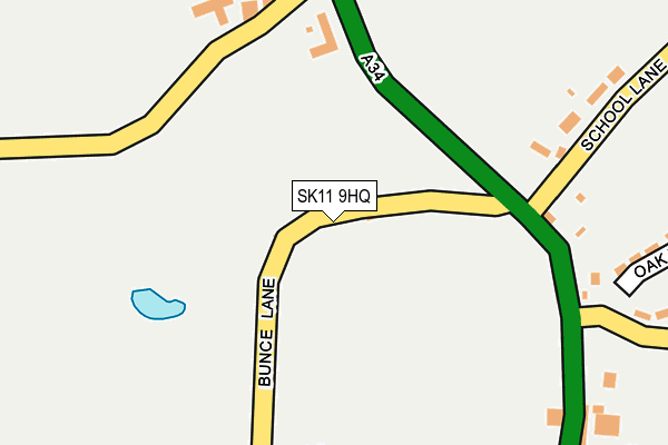 SK11 9HQ map - OS OpenMap – Local (Ordnance Survey)
