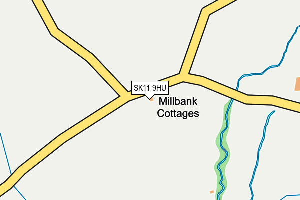 SK11 9HU map - OS OpenMap – Local (Ordnance Survey) SK11 9HU map - OS OpenMap – Local (Ordnance Survey)