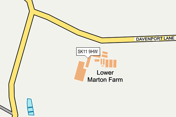 SK11 9HW map - OS OpenMap – Local (Ordnance Survey) SK11 9HW map - OS OpenMap – Local (Ordnance Survey)