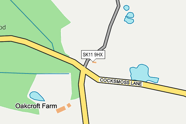 SK11 9HX map - OS OpenMap – Local (Ordnance Survey)