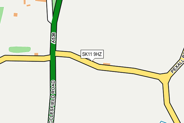 SK11 9HZ map - OS OpenMap – Local (Ordnance Survey) SK11 9HZ map - OS OpenMap – Local (Ordnance Survey)