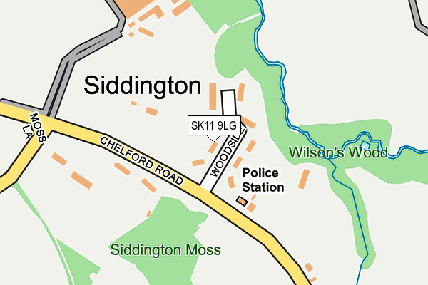 SK11 9LG map - OS OpenMap – Local (Ordnance Survey) SK11 9LG map - OS OpenMap – Local (Ordnance Survey)