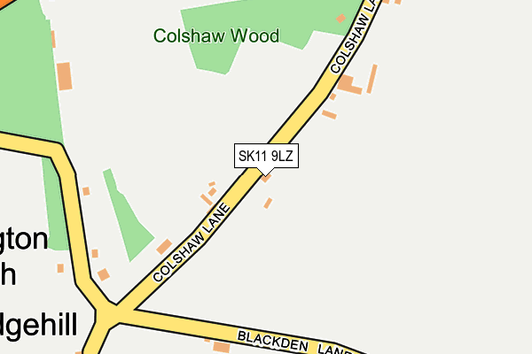 SK11 9LZ map - OS OpenMap – Local (Ordnance Survey)