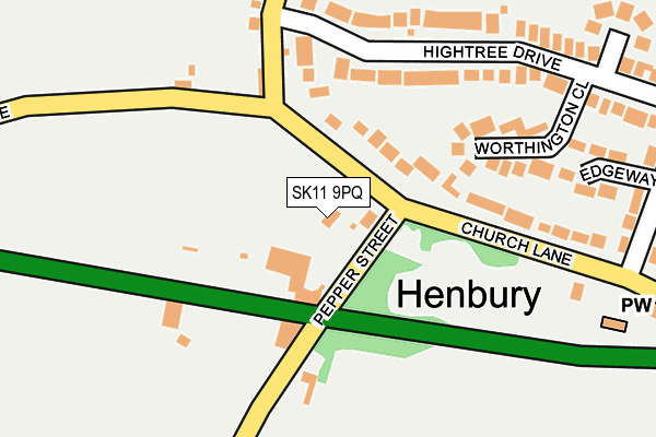 SK11 9PQ map - OS OpenMap – Local (Ordnance Survey) SK11 9PQ map - OS OpenMap – Local (Ordnance Survey)
