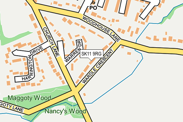 SK11 9RG map - OS OpenMap – Local (Ordnance Survey) SK11 9RG map - OS OpenMap – Local (Ordnance Survey)