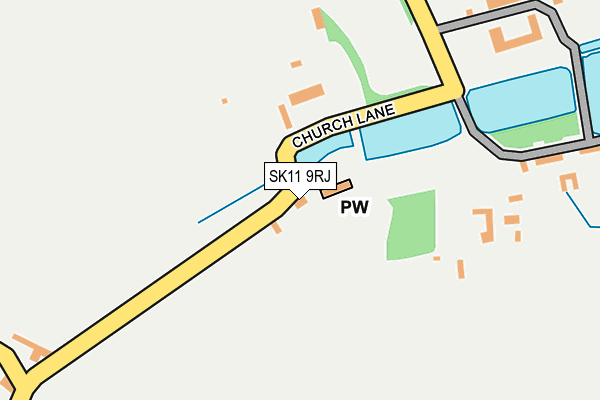 SK11 9RJ map - OS OpenMap – Local (Ordnance Survey)